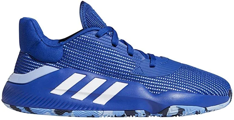 Shockproof Tennis Shoes-New Adidas Men's 10 Pro Bounce Low 2019 Shoe Basketball Royal/White