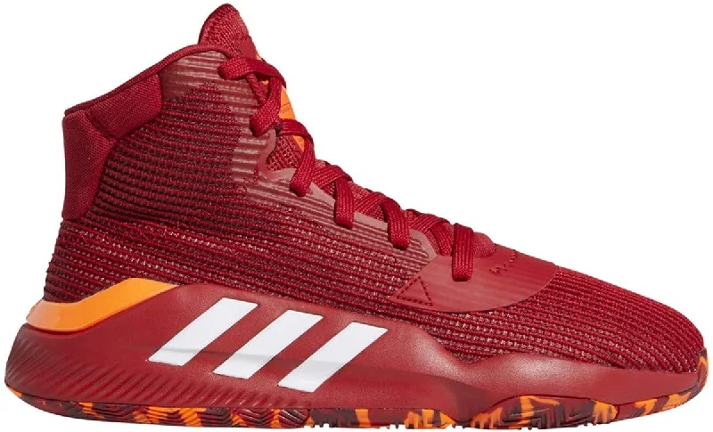 ATP Tennis Shoes-New Adidas Men's Pro Bounce Mid 2019 Basketball Red/White Men 7.5