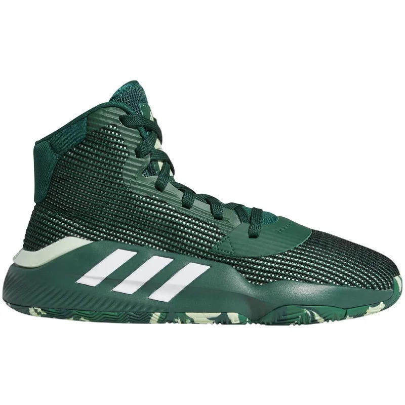 Designer Tennis Shoes-New Adidas Men's Pro Bounce 2019 Basketball Green/White Mens 7.5