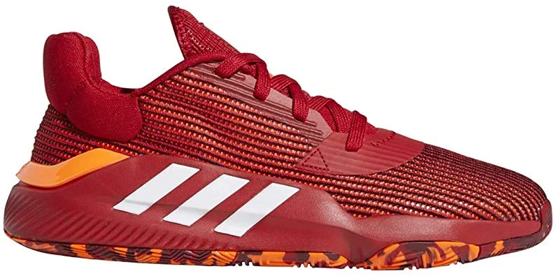 Anti-Slip Tennis Shoes-New Adidas Men's Pro Bounce 2019 Basketball Red/White Men 6.5