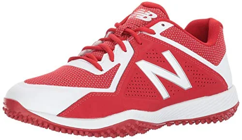 Narrow Fit Tennis Shoes-New New Balance Men's T4040v4 Baseball Turf Shoe Red/White Size 11