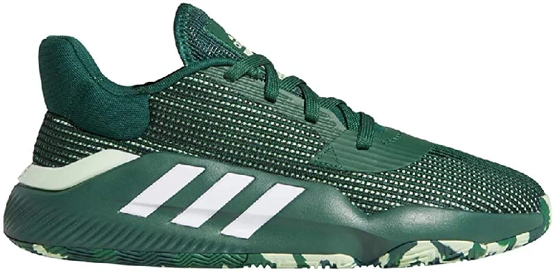 Stylish Tennis Shoes-New Adidas Men's Pro Bounce 2019 Low Basketball Shoe Green/White Men 10