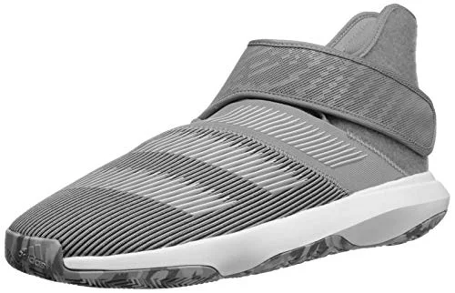 Velcro Tennis Shoes-New Adidas Harden B/E 3 Shoe Men's Sz 8 Basketball Shoe Gray/White/Black