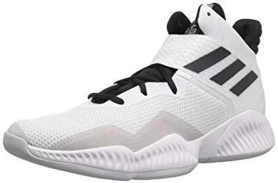 Autographed Tennis Shoes-New Adidas Explosive Bounce 2018 Basketball Shoe Men's 9 White/Black