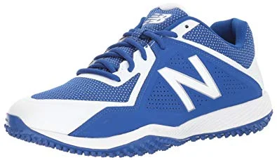 Mid Cut Tennis Shoes-New New Balance Men's T4040v4 Baseball Turf Shoe Royal/White Size 10