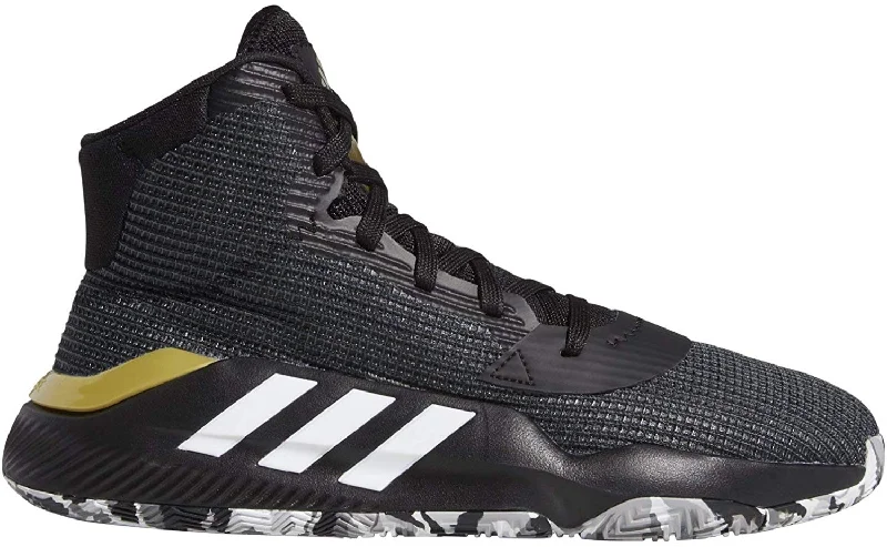 Lace-Up Tennis Shoes-New Adidas Men's 4 Pro Bounce 2019 Shoe Basketball Black/White