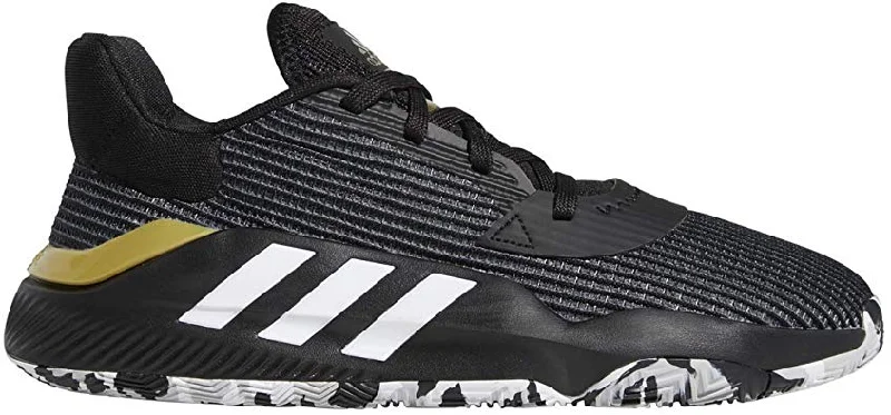 Minimalist Tennis Shoes-New Adidas Men's Pro Bounce 2019 Basketball Black/White Mens 14