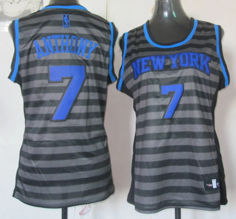 High School Basketball Jersey-Knicks 7 Anthony Groove Swingman Women Basketball Jersey