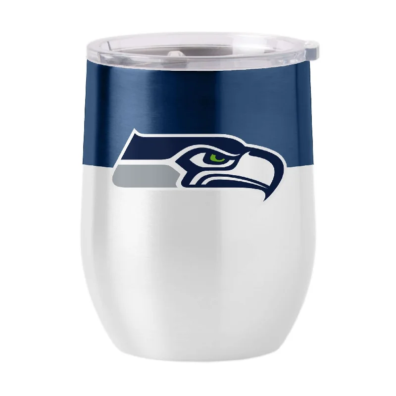 Souvenir Team Mug-Seattle Seahawks Colorblock 16oz Stainless Curved Beverage