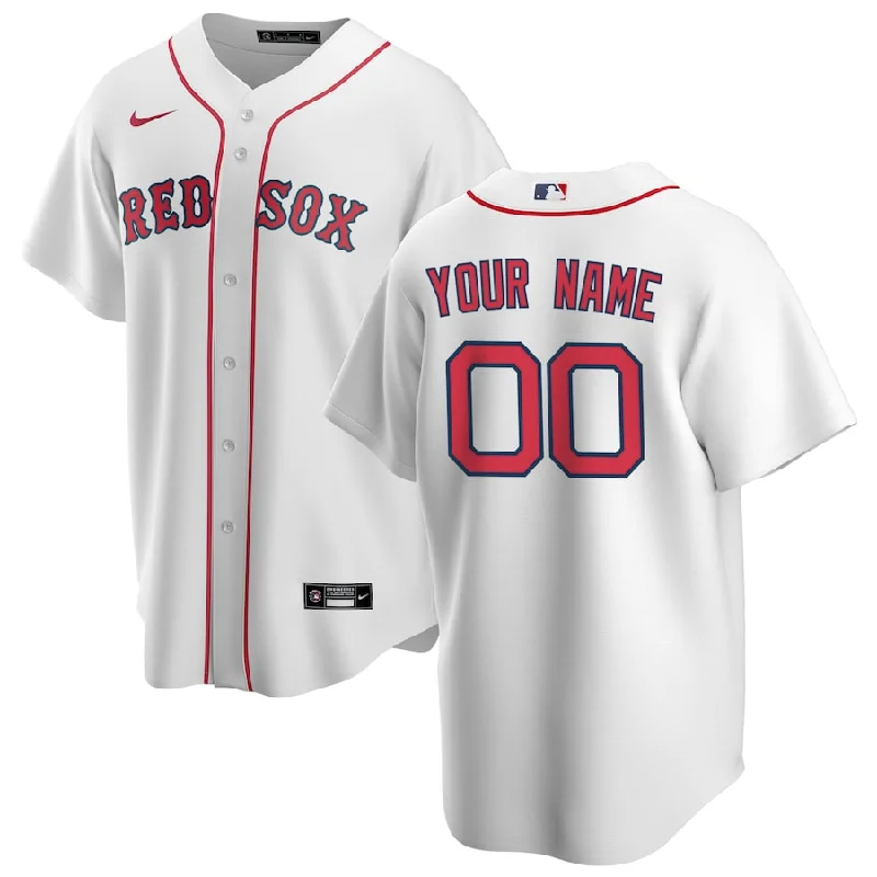 Half Button Baseball Jersey-Boston Red Sox Jerseys