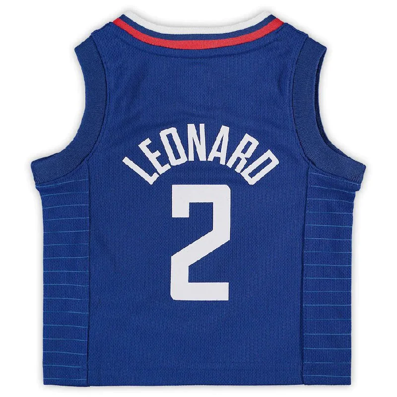 Moisture-Wicking Basketball Jersey-LA.Clippers #2 Kawhi Leonard Infant 2020-21 Jersey Icon Edition Royal Stitched American Basketball Jersey