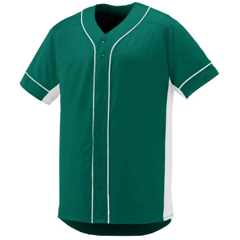 Maroon Baseball Jersey-Slugger Baseball Jersey Forest-White