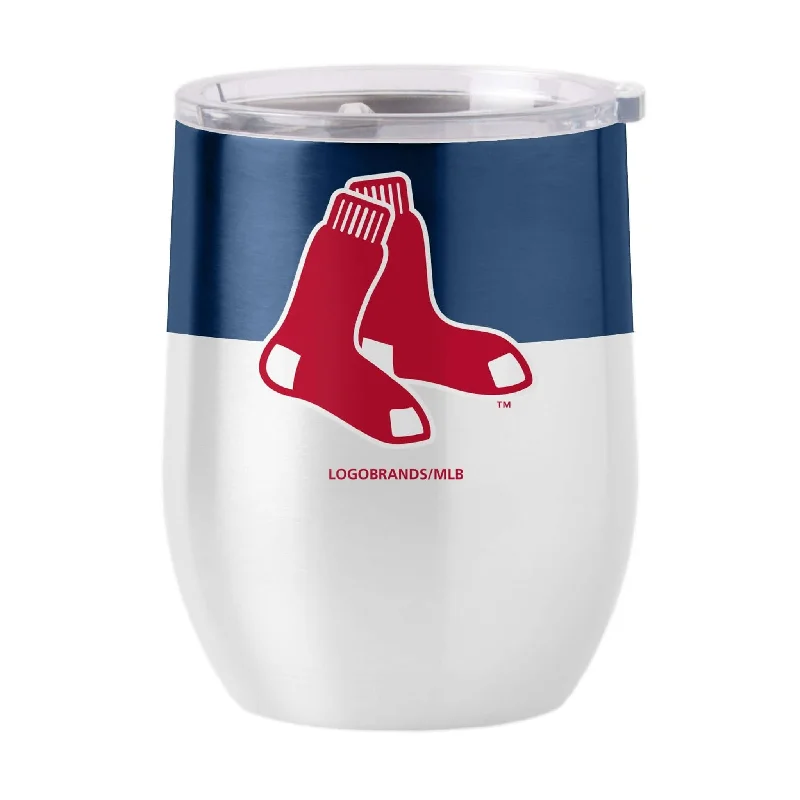 Tea Team Mug-Boston Red Sox Colorblock 16oz Curved Beverage