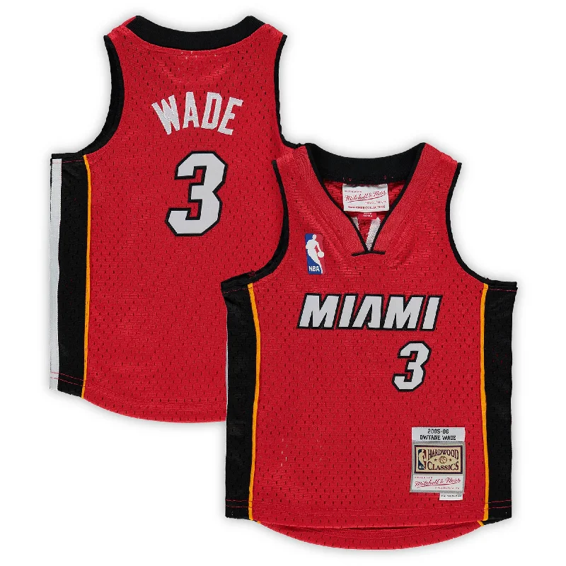 League Basketball Jersey-Dwyane Wade Miami Heat Infant 2005/06 Hardwood Classics Player Basketball Jersey - Red