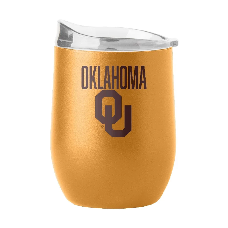 High School Team Mug-Oklahoma 16oz Huddle Powder Coat Curved Beverage