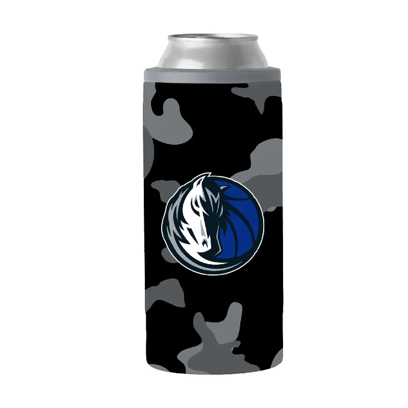 Orange Team Mug-Dallas Mavericks Black Camo 12oz Slim Can Coolie