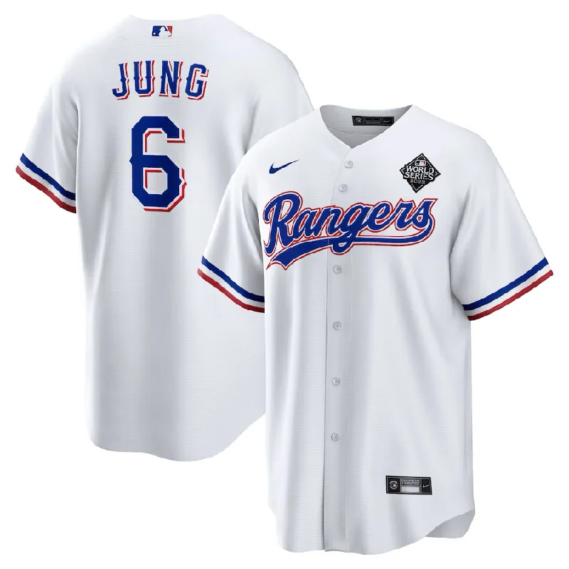 Name and Number Baseball Jersey-Josh Jung Texas Rangers World Series Jerseys