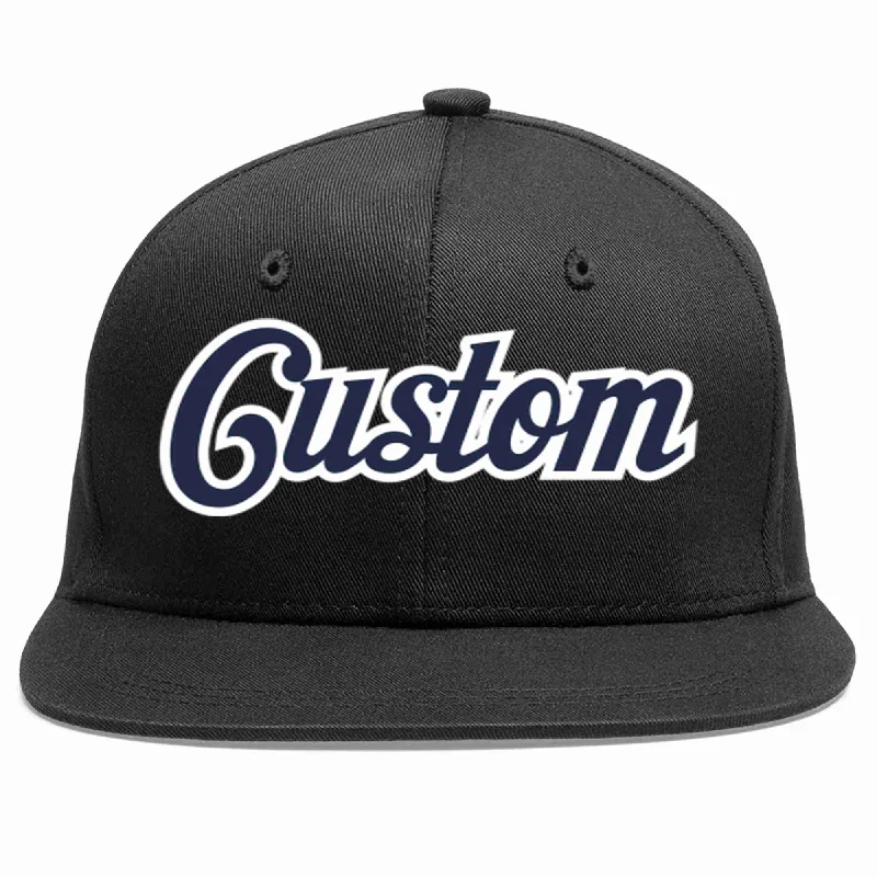 Faux Fur Lined Baseball Cap-Custom Black Navy-White Casual Sport Baseball Cap