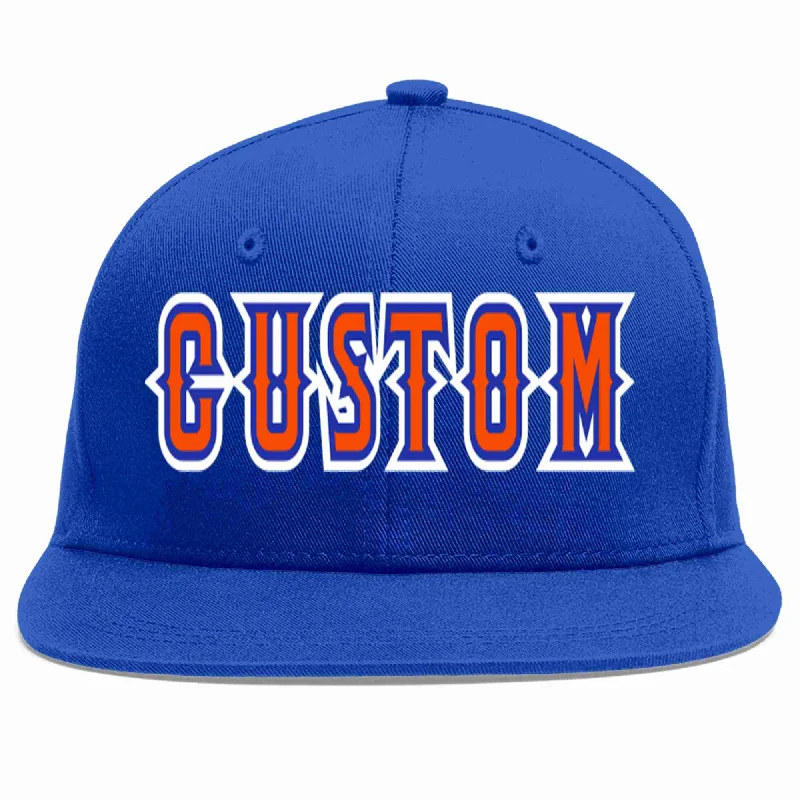 Reflective Baseball Cap-Custom Royal Orange-Royal Casual Sport Baseball Cap