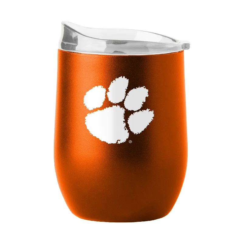 Espresso Team Mug-Clemson 16oz Flipside Powder Coat Curved Beverage