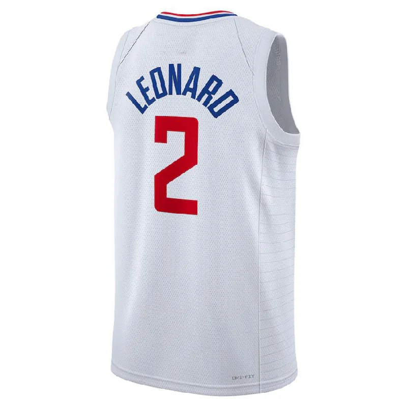 Championship Basketball Jersey-LA.Clippers #2 Kawhi Leonard Unisex 2022-23 Swingman Jersey Association Edition White Stitched American Basketball Jersey