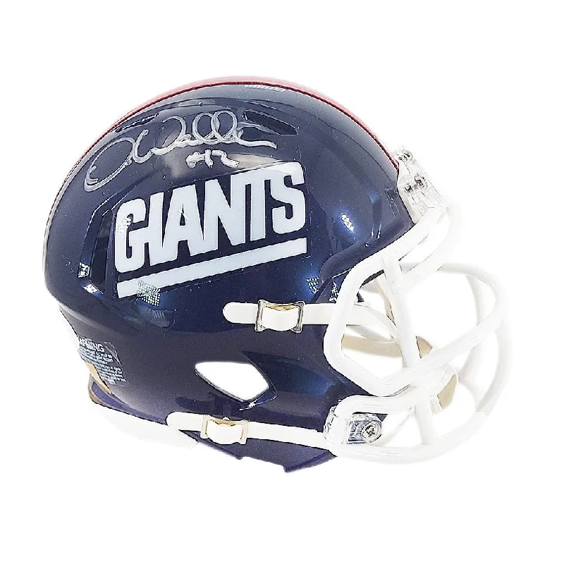 Wireless Communication Football Helmet-Darren Waller Signed New York Giants Throwback 81-99 Speed Mini Football Helmet (JSA)