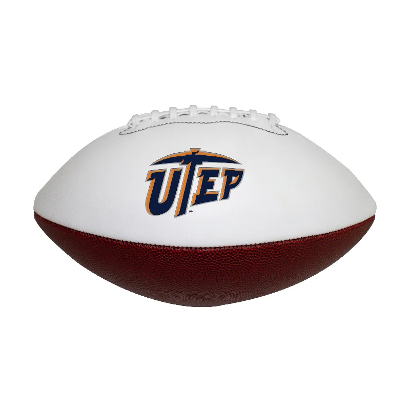 PU Leather Rugby Ball-UTEP Full Size Autograph Football