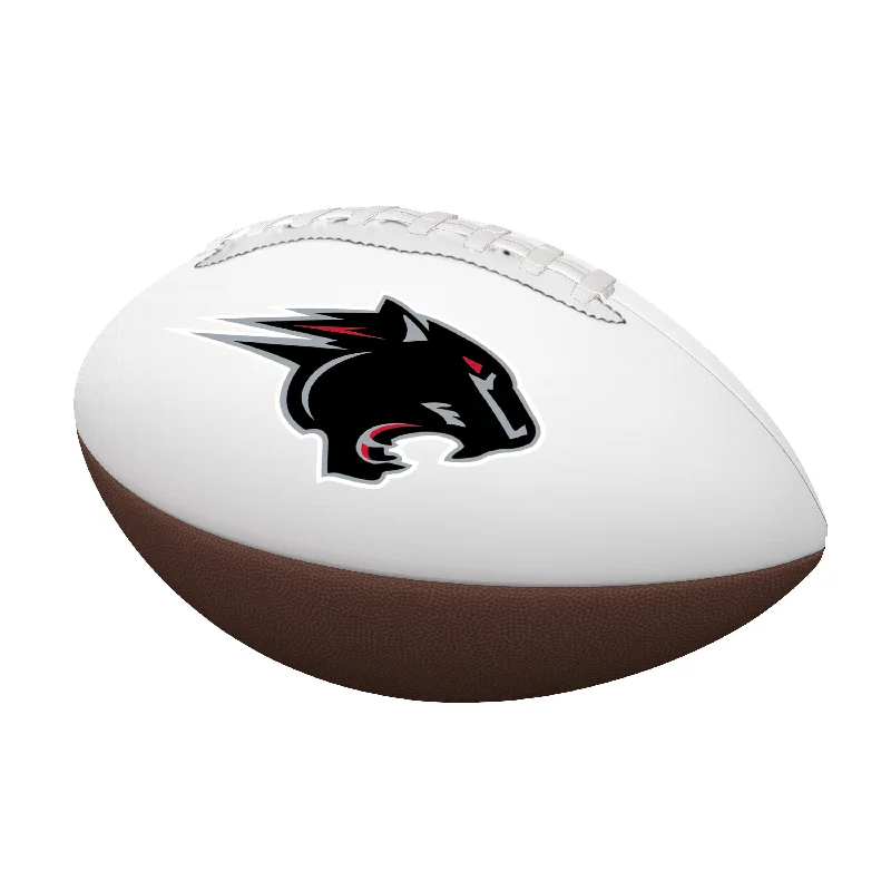 Rugby Ball with Stand-Clark Atlanta Full Size Autograph Football