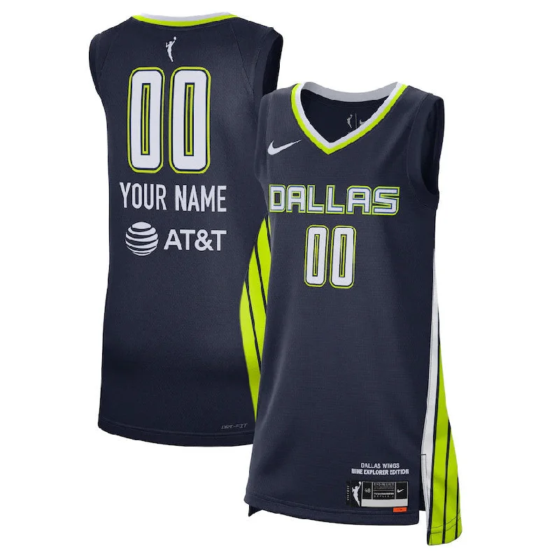 Authentic Basketball Jersey-Women Dallas Wings Active Player Custom Stitched W Basketball Jersey