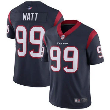 Custom Soccer Jersey-Big Size Texans #99 J.J. Watt Navy Blue Team Color Men's Stitched Football Vapor Untouchable Limited Jersey