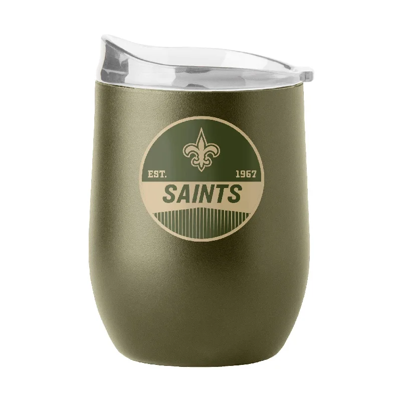 Mother’s Day Team Mug-New Orleans Saints 16oz Badge Powder Coat Curved Beverage