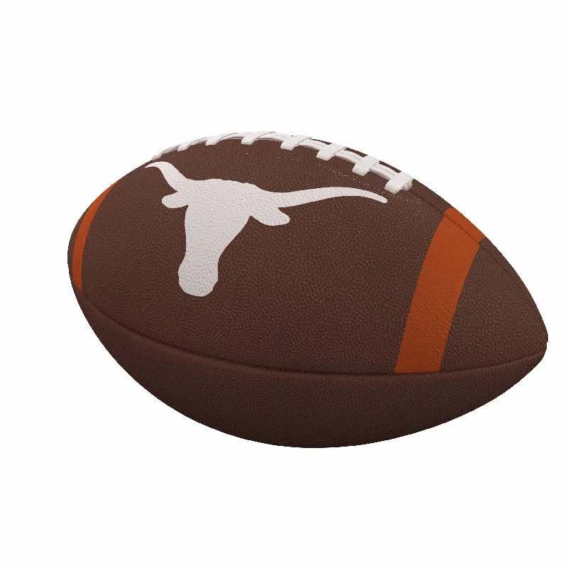 Red Rugby Ball-Texas Team Stripe Official-Size Composite Football