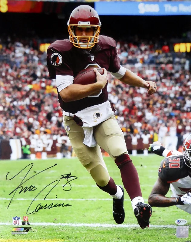 Club Football Helmet-Kirk Cousins Autographed 16x20 Photo Washington Redskins Beckett BAS Stock #115082