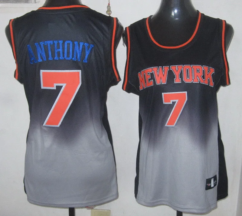 Stitched Basketball Jersey-Knicks 7 Anthony Fadeaway Women Basketball Jersey