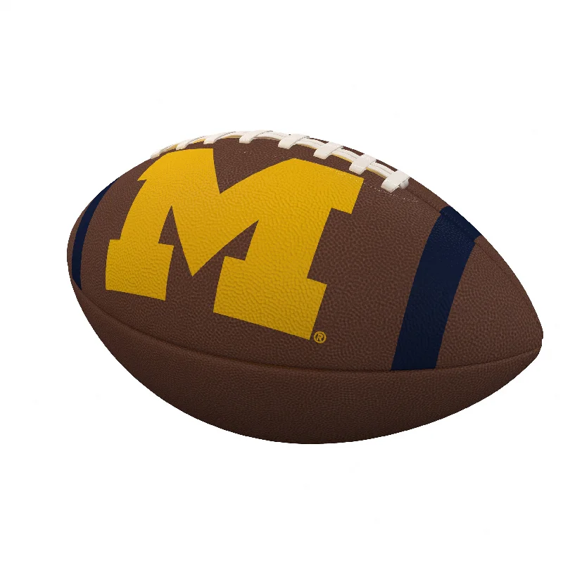 Gradient Rugby Ball-Michigan Team Stripe Official-Size Composite Football