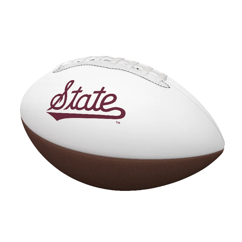 Glow in the Dark Rugby Ball-Mississippi State Script Full Size Autograph Football