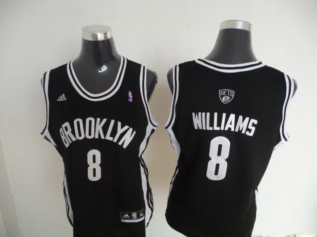 Memorial Basketball Jersey-Nets 8 Williams Black Women Basketball Jersey