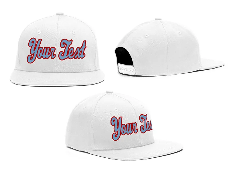 Luxury Baseball Cap-Custom White Red Royal Sport Baseball Cap