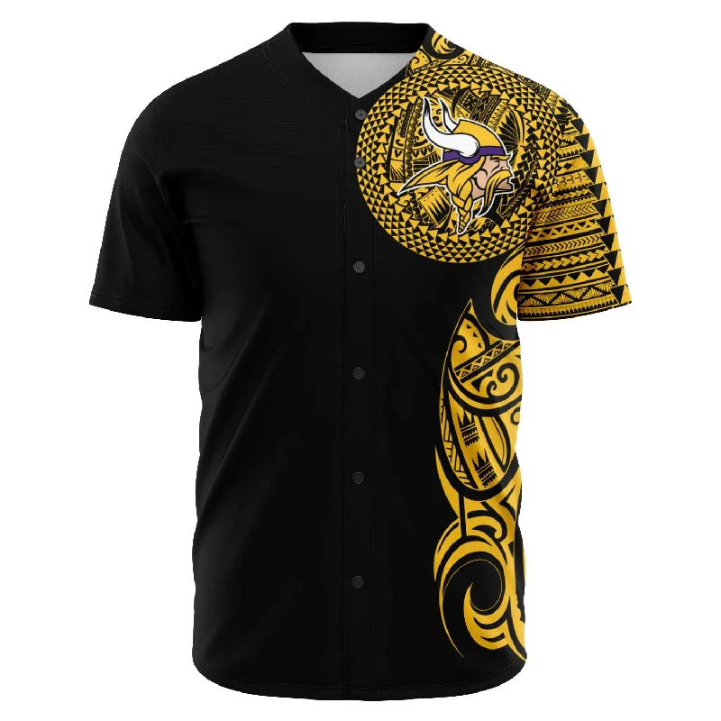 Blended Fabric Baseball Jersey-Minnesota Vikings Baseball Jerseys