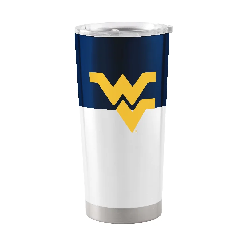 Custom Team Mug-West Virginia Colorblock 20oz Stainless Tumbler