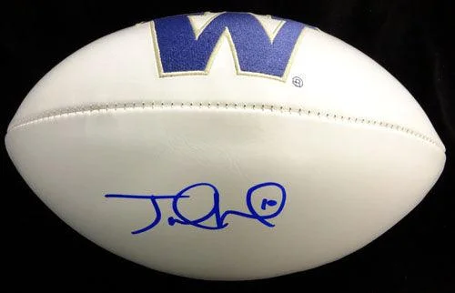 Sweat-Wicking Football Helmet-Jake Locker Autographed White Logo Football Washington Huskies PSA/DNA Stock #53221