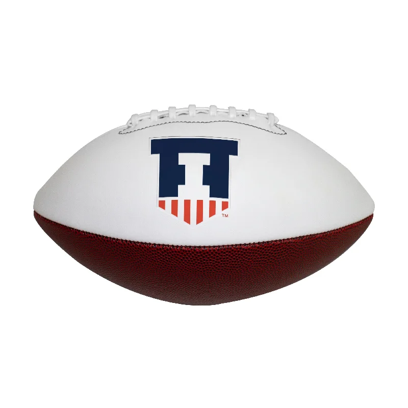 Rugby Ball with Air Retention-Illinois Official-Size Autograph Football