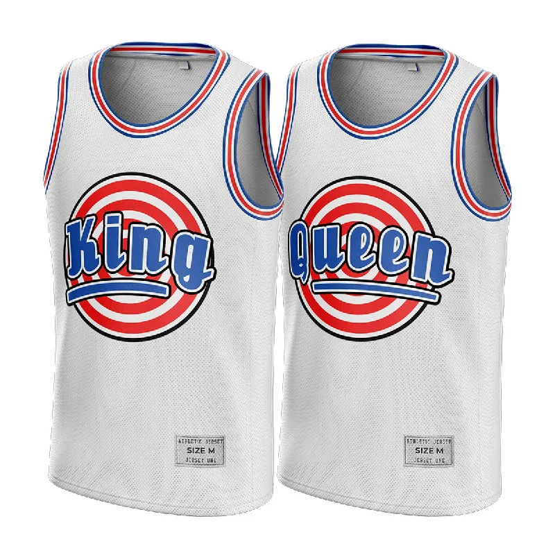 Soft Fabric Basketball Jersey-King and Queen x Tune Squad Creative Basketball Jersey