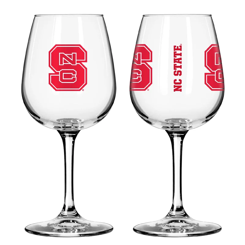 Full Wrap Team Mug-NC State 12oz Gameday Stemmed Wine Glass