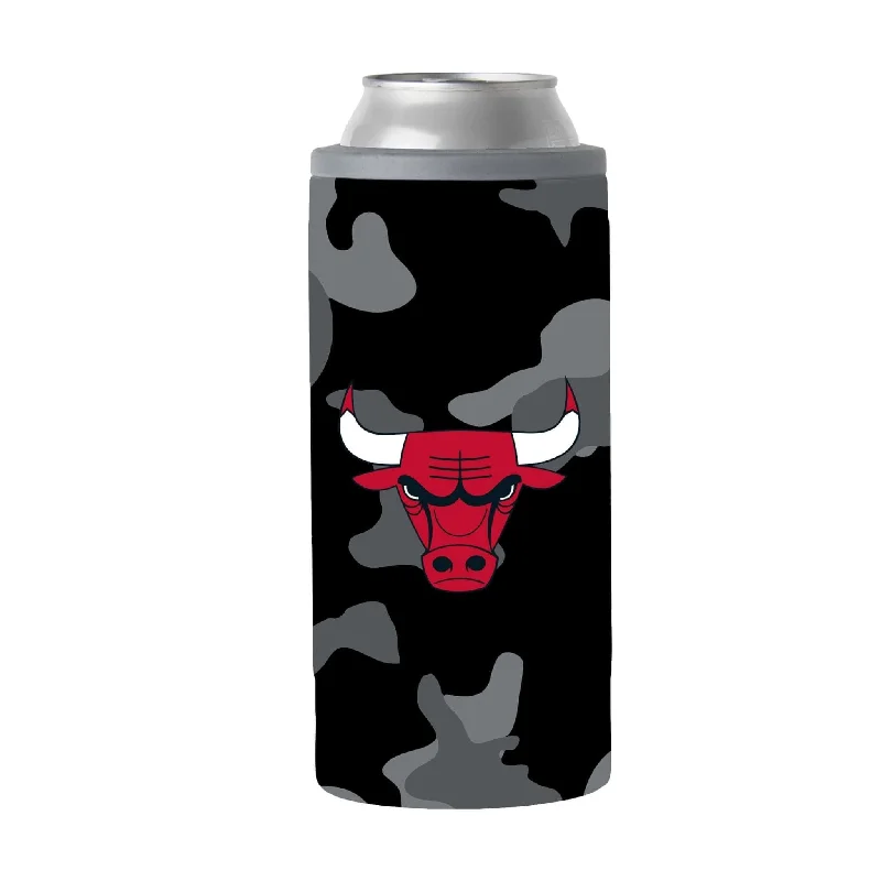 Purple Team Mug-Chicago Bulls Black Camo 12oz Slim Can Coolie