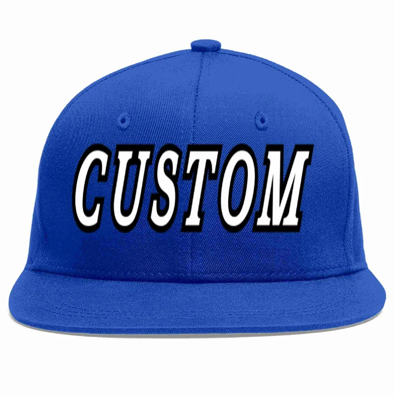 Insulated Baseball Cap-Custom Royal White-Black Casual Sport Baseball Cap