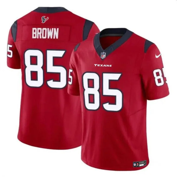 League Soccer Jersey-Men's Houston Texans #85 Noah Brown Red 2023 F.U.S.E. Untouchable Football Stitched Jersey