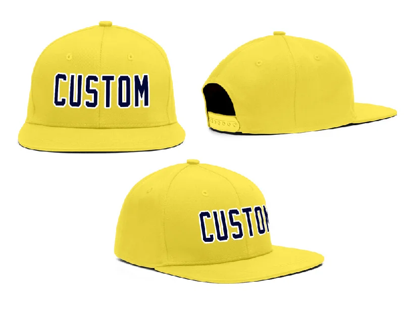 Cycling Baseball Cap-Custom Yellow Navy White Outdoor Sport Baseball Cap