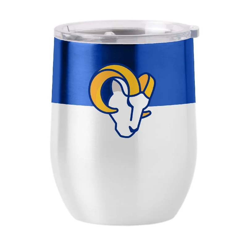 Birthday Team Mug-Los Angeles Rams 16oz Colorblock Stainless Curved Beverage