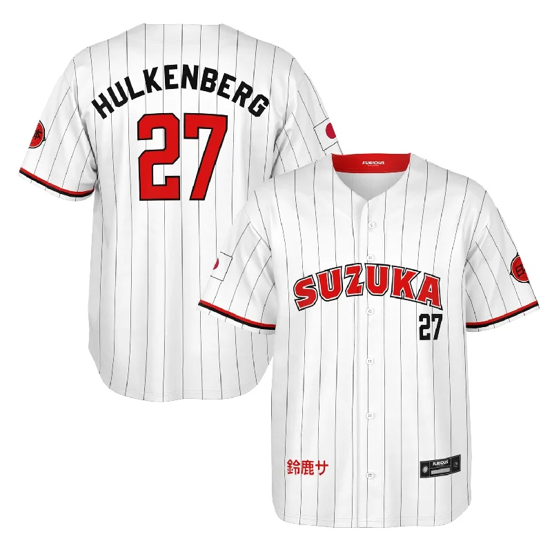 Glossy Baseball Jersey-Hulkenberg - Suzuka City Jersey